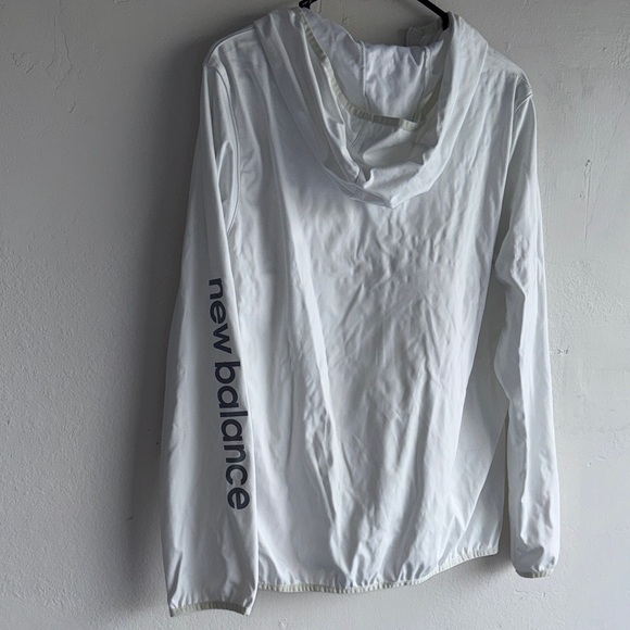 New Balance White Hooded Jacket - Picture 4 of 4